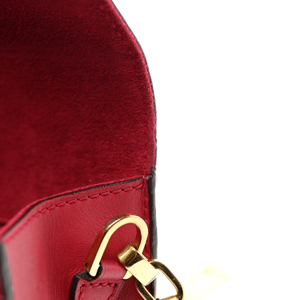 Calfskin Chain Louise MM Red