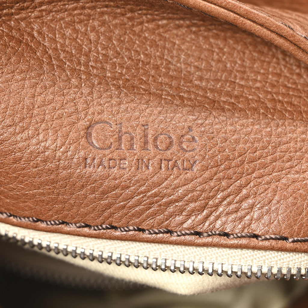 Grained Calfskin Paddington Tote Tan