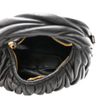 Nappa Matelasse Mini Wander Hobo Black