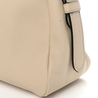 Soft Calfskin Medium Aimee Shoulder Bag Travertine