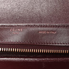 Satin Baby Grained Calfskin Small Tri-Color Trapeze Carmin