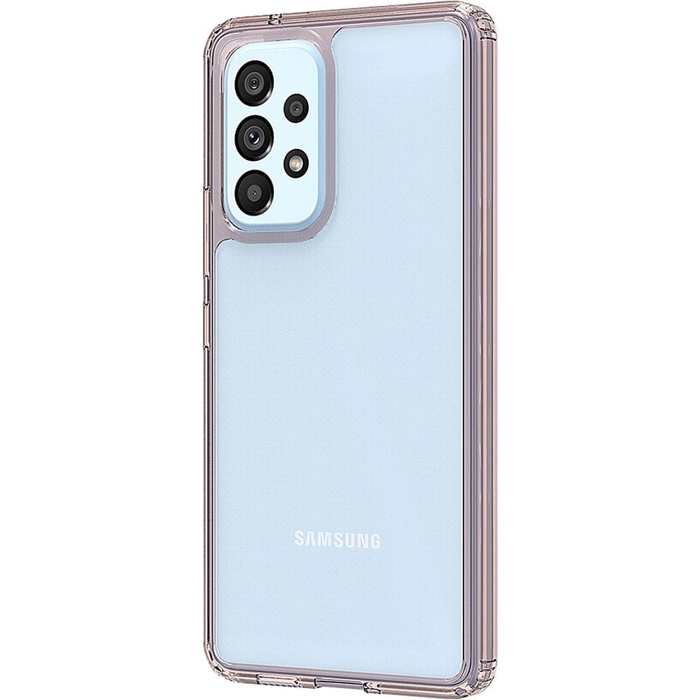 SAHARA - Hybrid-Flex Hard Shell Case for Samsung Galaxy A53 5G - Clear/Rose Gold