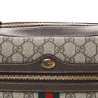 GG Supreme Monogram Web Small Ophidia Shoulder Bag Brown