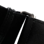 GG Supreme Monogram Azalea Calfskin Retro Interlocking G Wristlet Shoulder Bag Black