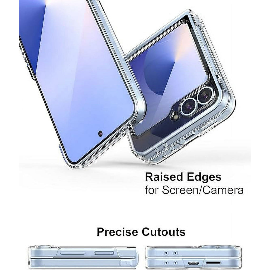 Entronix Case Compatible with Galaxy Z Flip 6 - [Hard Back] Clear Cover
