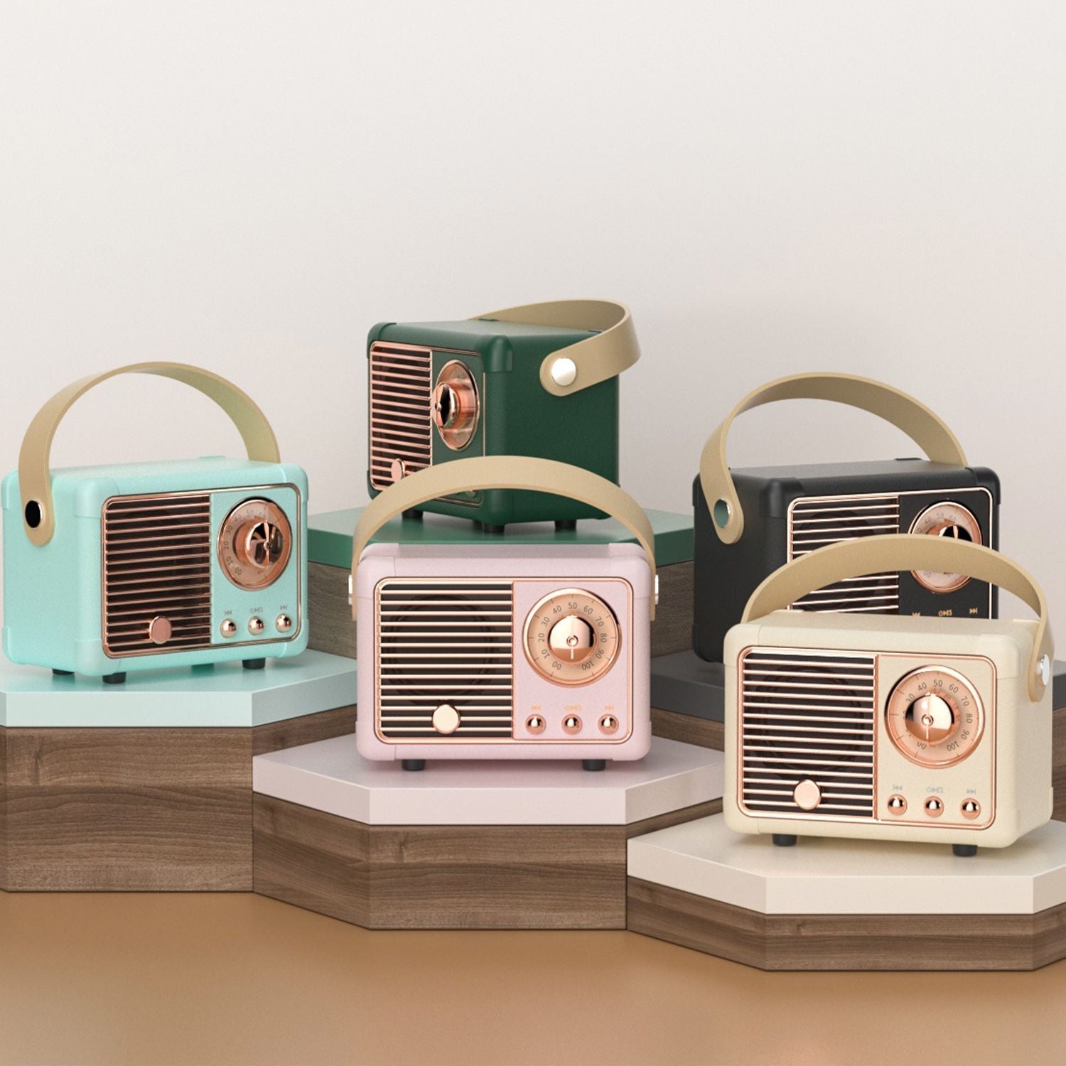 Bluetooth Speaker HM11 Classical Retro Music Player Sound Stereo Portable Decoration Mini Speakers Travel Music Player -Astronaut Black