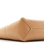 Shiny Calfskin Puzzle Fold Pouch Warm Desert