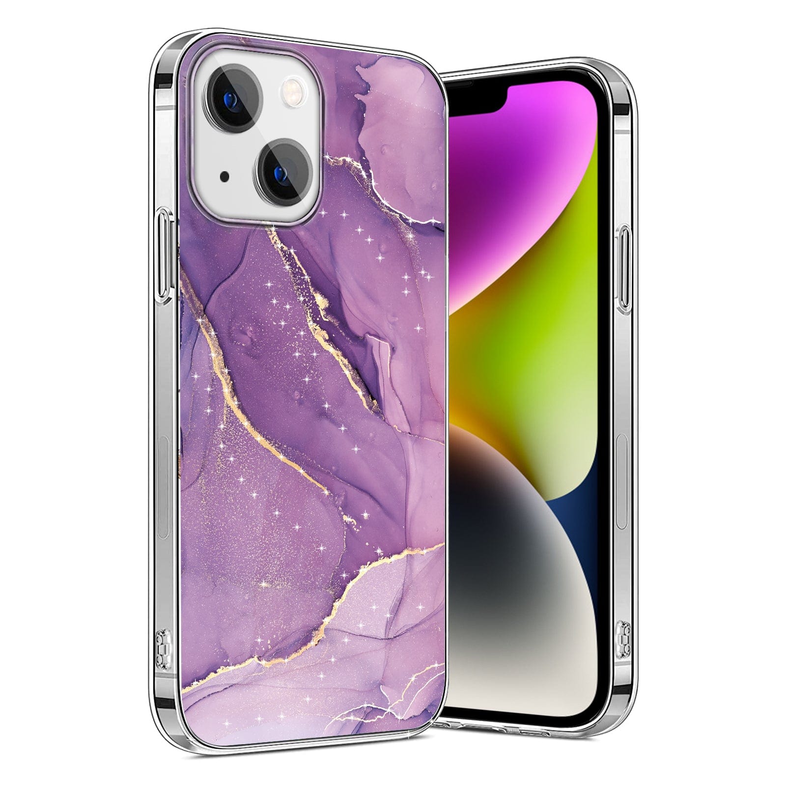 SAHARA - Inspire Series Purple Marble Case  - iPhone 14 Plus - CP00334