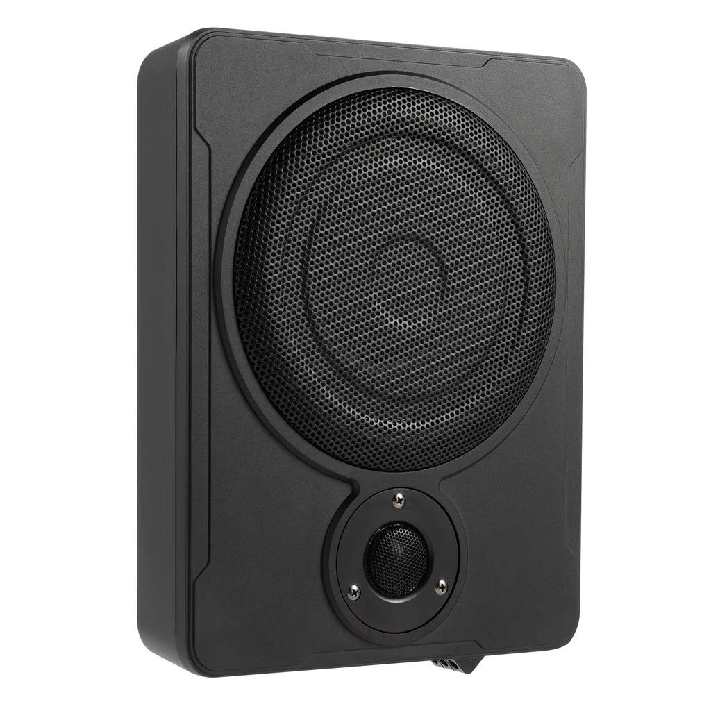 8-Inch 200W Under-Seat Active Subwoofer with Power Amplifier for Car Audio Systems - Ultra Slim Design, 30-100Hz Frequency Range