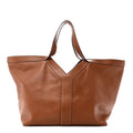 Calfskin Y Tote Brick