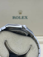 Rolex Land-Dweller 40 White Gold Oystersteel Intense White Honeycomb Motif Dial Fluted Bezel Flat Jubilee Bracelet 127334 - 2025