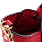 Pebbled Calfskin Mini Rockstud Tote  Cyclamin