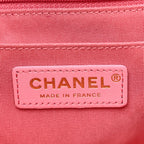 Shearling Tweed Quilted Medium Flap Bag Light Pink