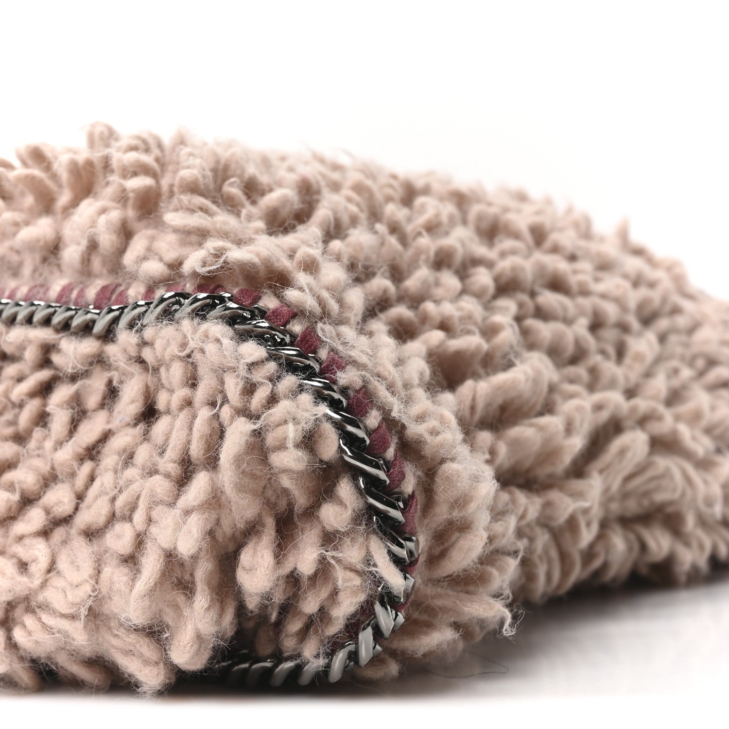 Wool Fur Small Falabella Tote Pink