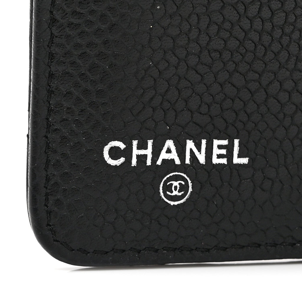 Caviar Quilted Agenda Cover Black
