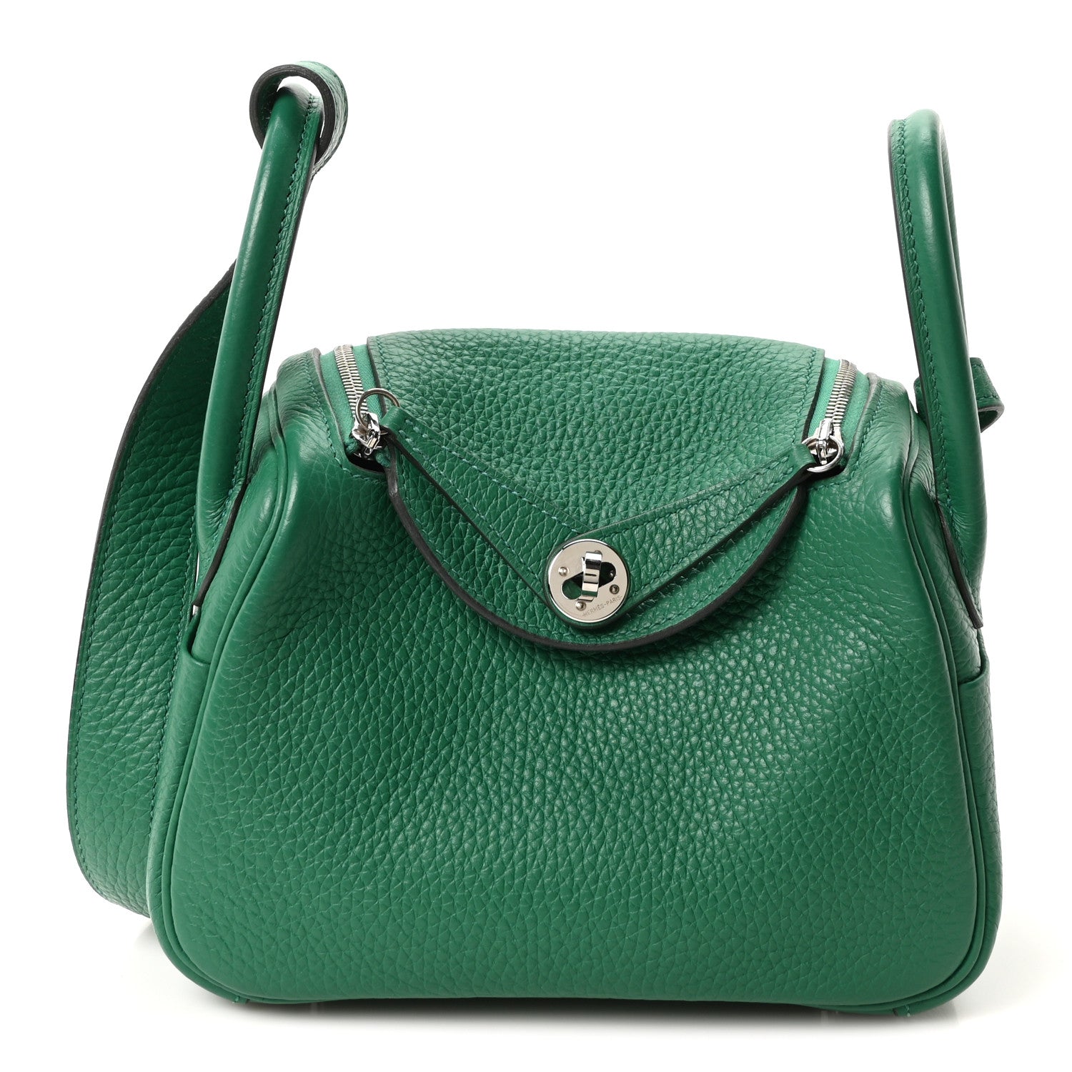 Taurillon Clemence Mini Lindy 20 Vert Vertigo