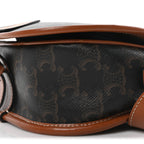 Triomphe Canvas Medium Folco Bag Tan