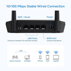 2.4GHz WiFi Router with WISP Wireless Repeater Mode Internet Router for Smart Home - Guest Network, Internet Access Control, Speed Limit, WPA2, WLAN Schedule, WPS, IPTV, Easy Setup (T1 Pro)