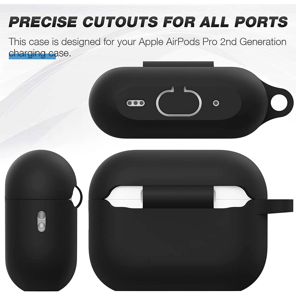 Entronix Case Compatible with AirPods Pro 2nd/1st Gen - Soft-Touch Liquid Silicone