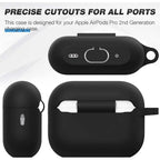 Entronix Case Compatible with AirPods Pro 2nd/1st Gen - Soft-Touch Liquid Silicone
