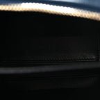 Caviar Quilted Small CC Filigree Vanity Case Navy Black