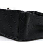 Lambskin Quilted Maxi Single Flap Black