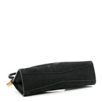 Suede Le Click East West Small Bag Black