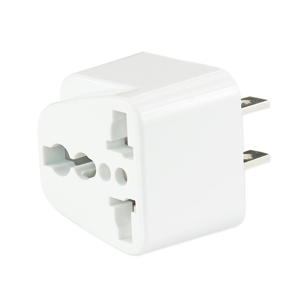 Reiko Universal Europe Eu / Uk / Au To Us Travel Plug Power Adapter Converter In White
