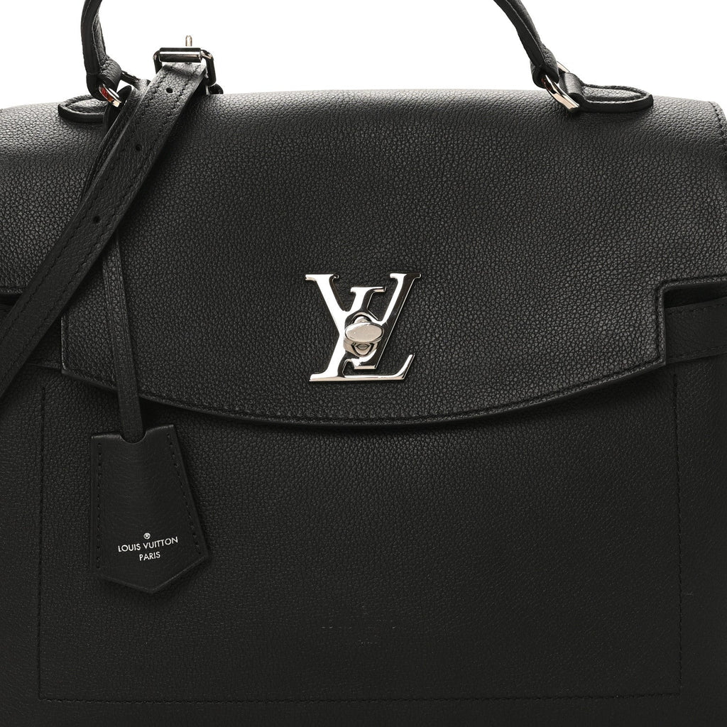 Soft Calfskin Lockme Ever MM Black