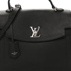 Soft Calfskin Lockme Ever MM Black