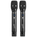 UHF Dual Channel Selectable Frequencies Professional Wireless Microphone