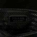 Spazzolato Mini Re-Edition 1995 Double Handle Handbag Black