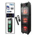 Triple 10 Inch Portable Bluetooth Subwoofer Speaker with Party Lights