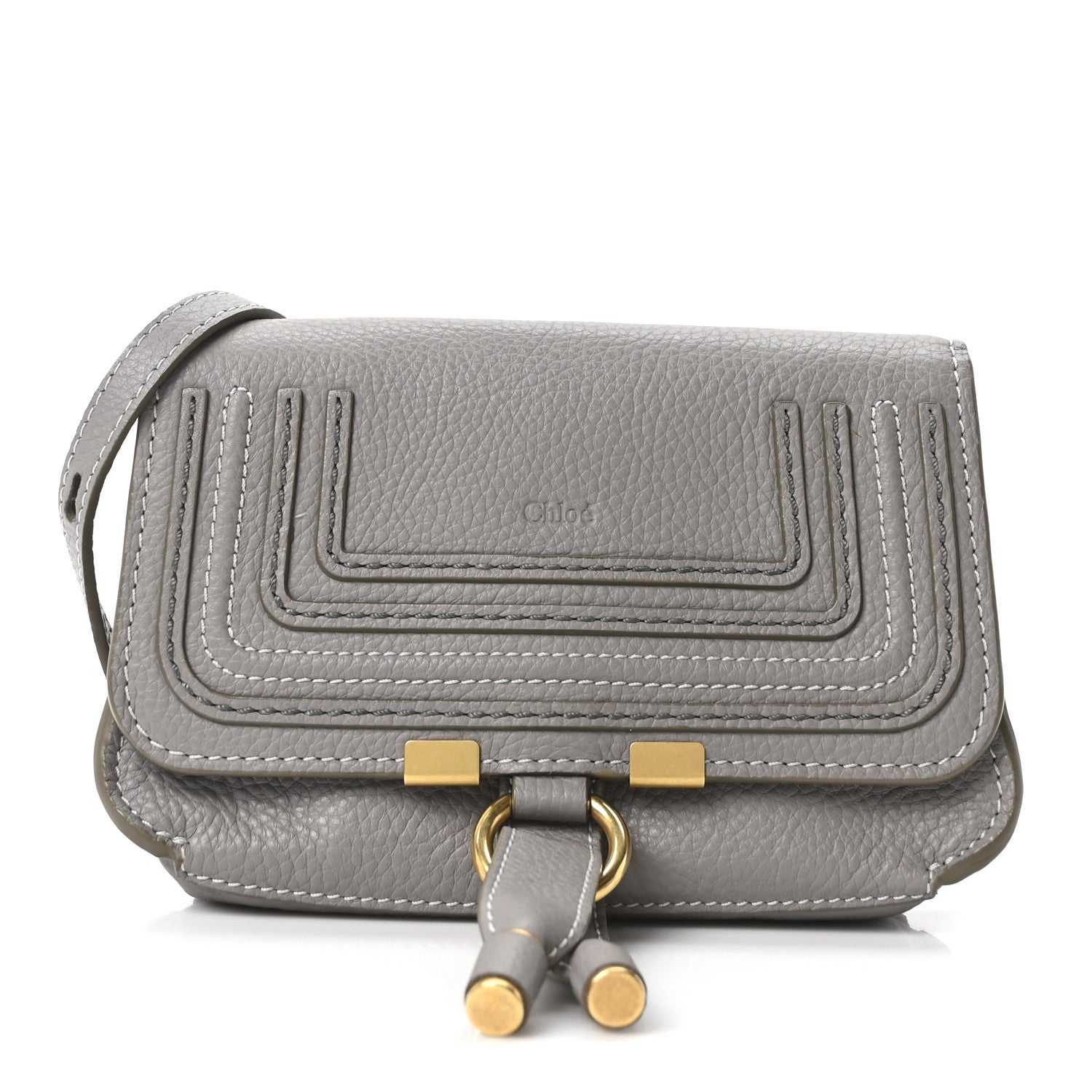 Calfskin Marcie Convertible Belt Bag Cashmere Grey