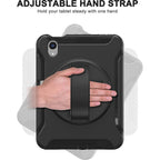 SAHARA - Raider Series Heavy-Duty Hand Strap Case - Apple iPad mini (A17 Pro) and Apple iPad mini (6th Generation 2021)