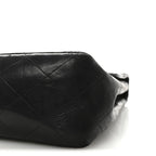 Lambskin Quilted XL Jumbo Single Flap Black