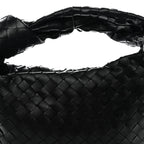 Nappa Intrecciato Teen Jodie Hobo Black