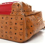 Visetos Medium Stark Logo Stripe Backpack Cognac Red