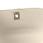 Caviar Quilted Small Business Affinity Flap White