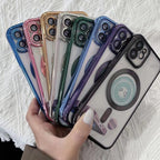 Magnetic Wireless Charging Tpu Bumper Case For Iphone 14 Pro In Black