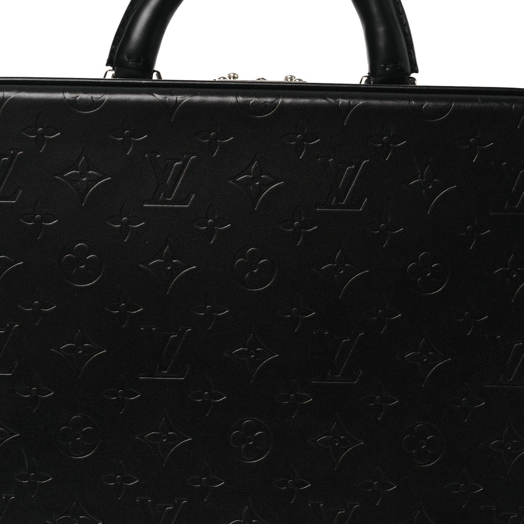 Monogram Glace Valisette MM Black