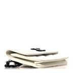 Caviar Quilted My Everything Belt Flap Card Holder White