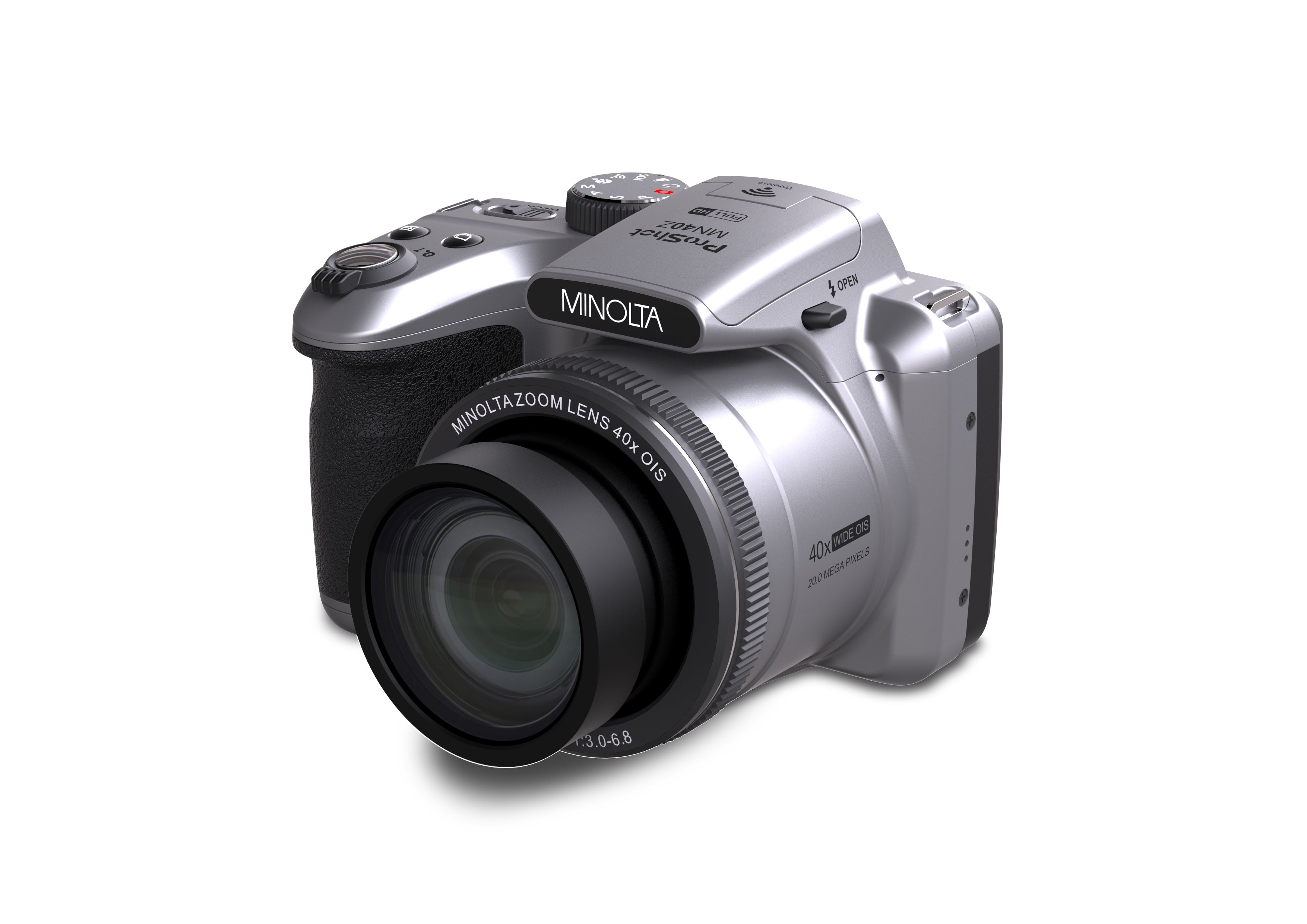 MINOLTA MN40Z ProShot 20 MP / 1080P FHD Bridge Camera w/40x Optical Zoom (Black)
