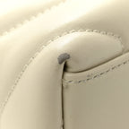 Calfskin Y Quilted Monogram Small Loulou Chain Satchel Blanc Vintage