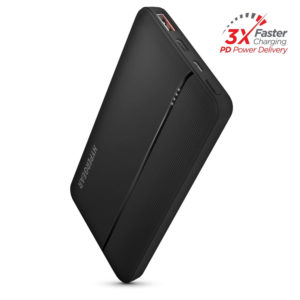 10000mAh 20W PD + USB Power Bank Black