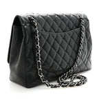 Caviar Maxi Single Flap Black