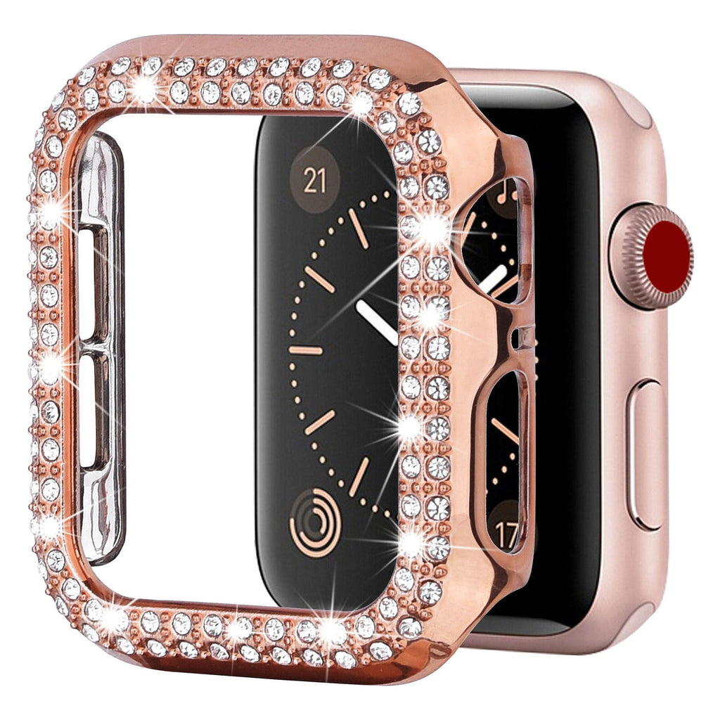 Entronix Case Compatible with iWatch Series 6/5/4/SE, 44mm - Diamond Cover w/ Built-In Screen Protector