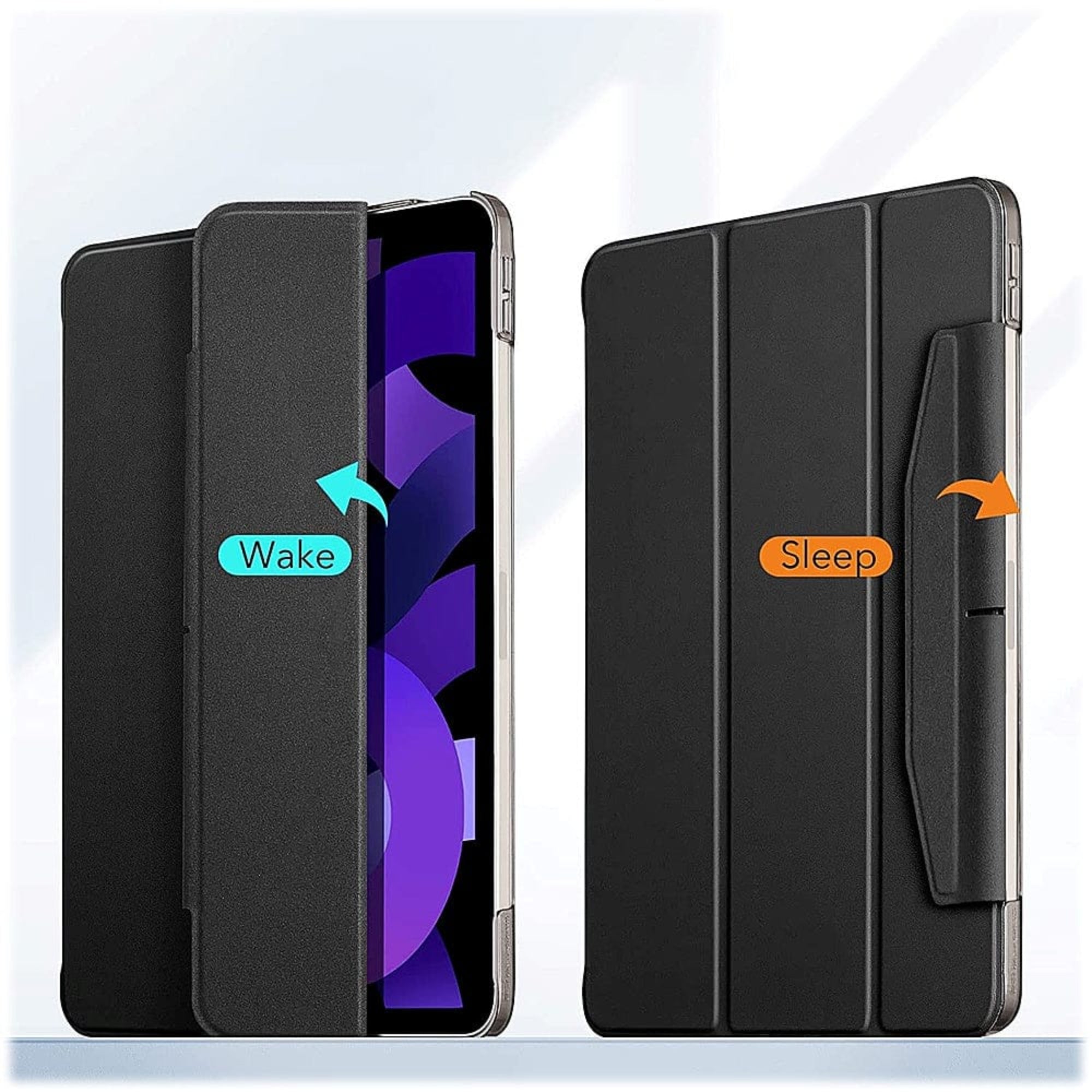 SAHARA - Venture Series Folio Case for Apple iPad Air 11'' M3/M2 and iPad Air 10.9'' (4th and 5th Gen) - Black