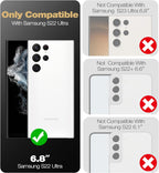 Entronix Case Compatible with Galaxy S22 Ultra - Triple-Layer Heavy Duty Protection