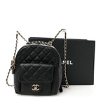Caviar Quilted Small CC Day Backpack Black